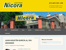 Tablet Screenshot of nicorapropiedades.com.ar